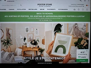 posterstore.be back to school 40% korting op...