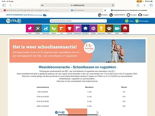 Waardebonnenactie - Schooltassen en rugzakken...