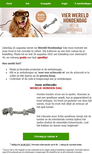 Plaats tot en met 26 augustus 2023 een bestel...