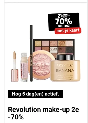 Kruidvat clubpromo revolution make-up 2de -70...