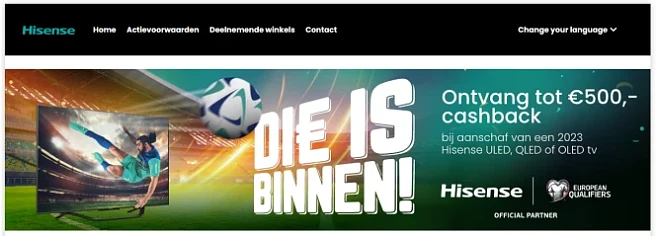 Hisense Bij aankoop van een promotiemodel TV...