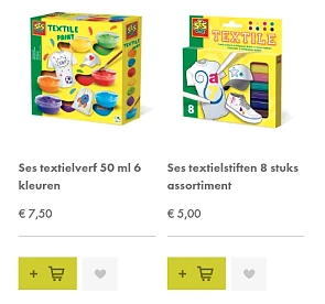 Bij de Banier is er nu een actie op 2 setjes...