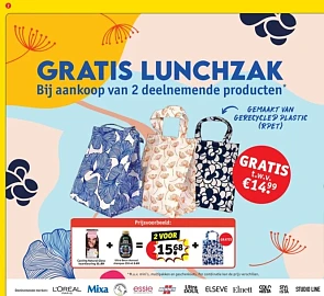 Kruidvat vanaf volgende week gratis lunchzak...