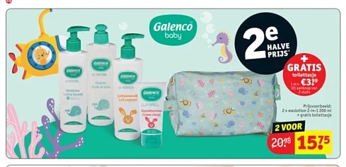 Kruidvat galenco baby 2e halve prijs + gratis...