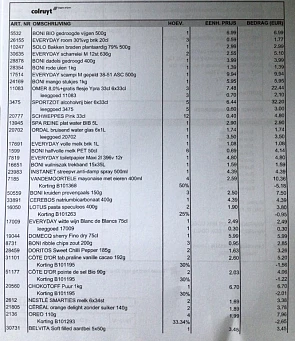 Collect en go 1/9 Sportzot 6,44€/st normaal...