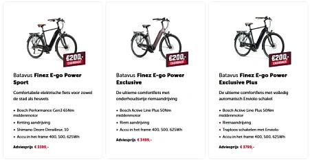 Batavus cashback: krijg € 200,- cashback op g...