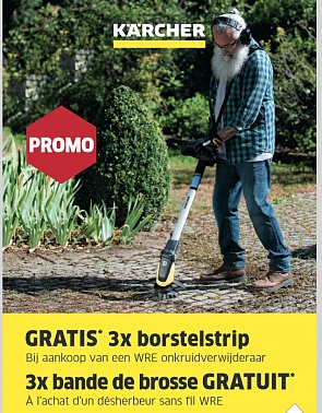 Karcher Gratis 3x borstelstrip bij aankoop...