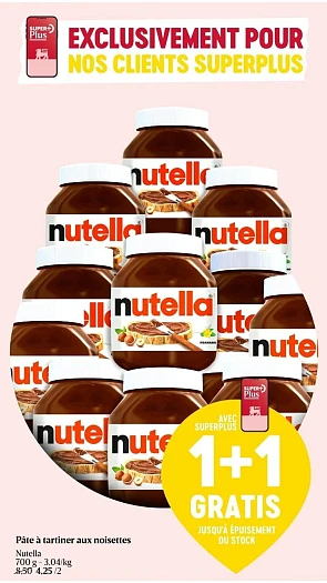 🚨 SUPER PROMO Nutella: 3,03€/kg 😱🤩 ✅ Chez...