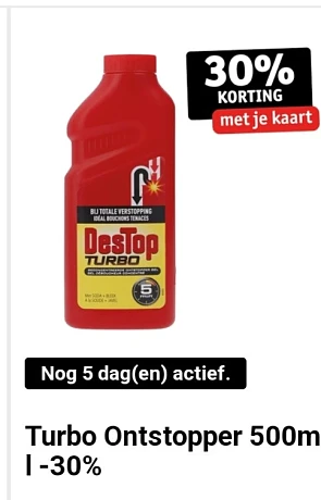 Kruidvat destop turbo 500ml -30% met je kaart