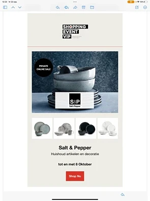 Salt & Pepper Huishoud artikelen en decoratie...