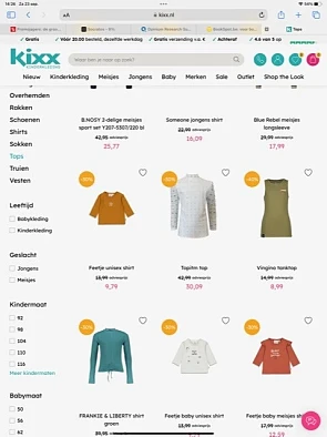 40% korting op ALLES van Vingino, B.Nosy, Kok...