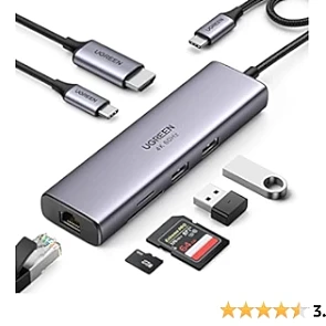 UGREEN USB C Hub 7-in-1 USB C-adapter voor 29...
