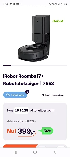 I Roomba robotstofzuiger i7 nu aan 399€ bij I...