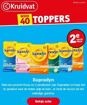 Bij aankoop van 2 producten van Supradyn bij...