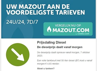 Wie met een wagen op diesel rijdt, wacht bete...