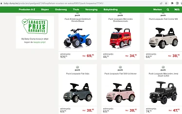 Mooie kortingen op verschillende loopwagentje...