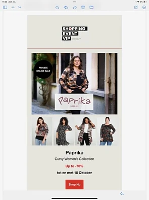 Paprika Curvy Women’s Collection Up to -70% t...
