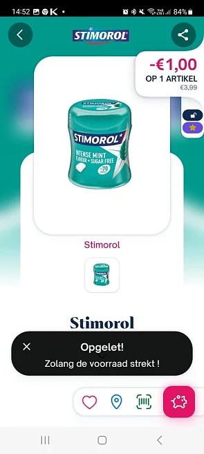 Shopmium -€1,00 stimorol. Opgelet enkel voor...