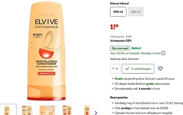 **L’Oréal Paris Elvive Anti Haarbreuk Conditi...
