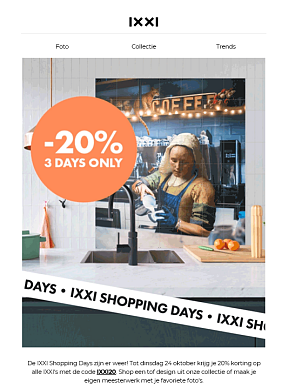 Tot dinsdag 24 oktober krijg je 20% korting o...
