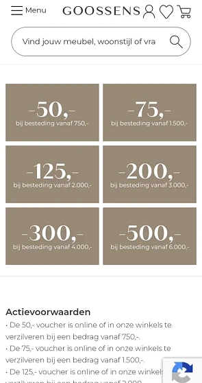 Bij Goossens wonen kan je nu kortingsbon aanv...