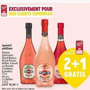 🚨 PROMO Martini Bellini 5,53€/bouteille 🤩...