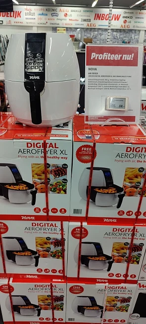 Koopje gedaan bij MediaMarkt, airfryer Nova v...