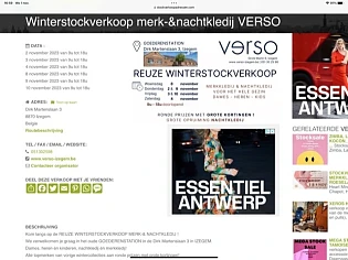 Winterstockverkoop merk-&nachtkledij VERSO Di...