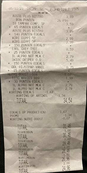 Delhaize 5/11 Tampax +zim (-1,5€) Desperados...