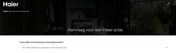 Haier https://www.haierhome.be/nl/cashback-a...
