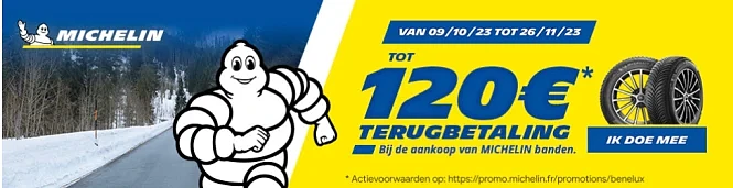 Michelin banden Cashback 120€ https://www.m...