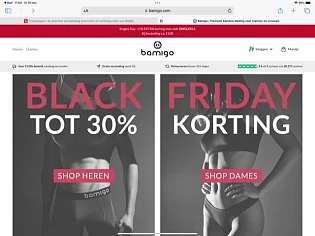 Black Friday 30% op https://bamigo.com/nl/