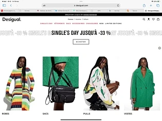 Singles day tot 33% op https://www.desigual.c...