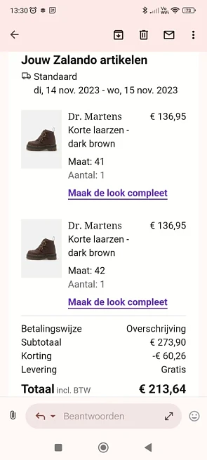 Al even aan het wachten op korting voor schoe...
