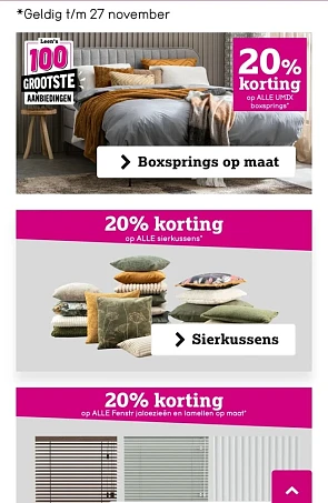 leenbakker.be 20% korting op alle Umix boxspr...