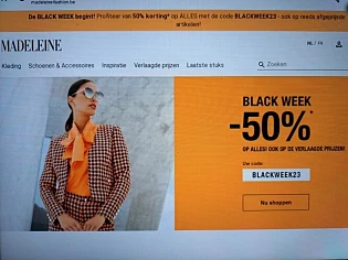 madeleine-fashion.be profiteer van 50% kortin...