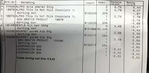 Colruyt 4x Alpro is not milk choco -20% kort...