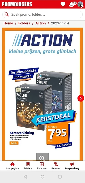 De nieuwe Action folder staat online. 🎄Kerst...