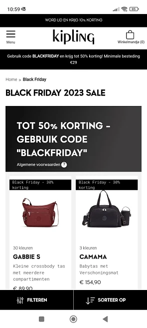 30% tot 50% korting op een selectie artikelen...