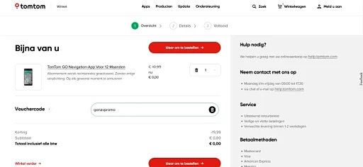 Claim, een abonnement voor 12 Maanden TomTom...