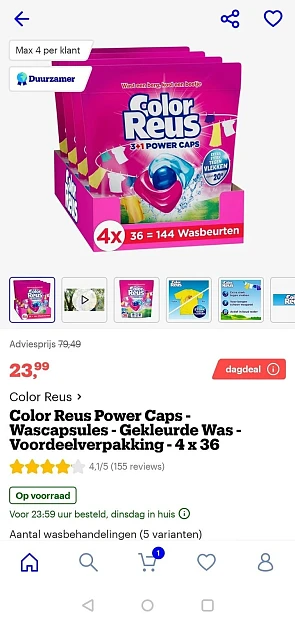 Dagdeal bij Bol. Waspods van Color Reus voor...
