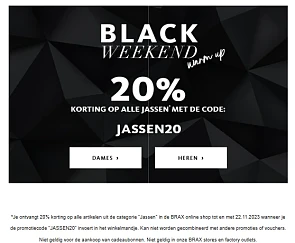 20% korting op alle artikelen uit de categori...