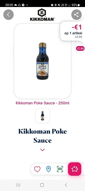 Shopmium -€1,00 kikkoman poke sauce 250ml
