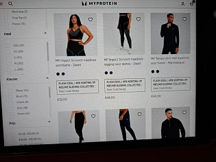 myprotein.be black friday deal 45% korting op...