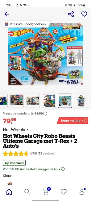 Tip voor sint ? Hot Wheels City ultimate Gara...