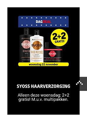 Kruidvat enkel woe 22 november 2+2 gratis syo...