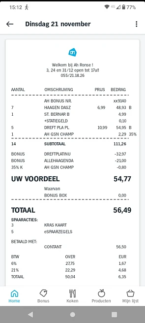Bij Albert Heyn, Häagen-Dazs ijs aan spotprij...