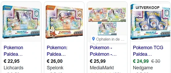 Pokemon Paldea Collection Quaxly voor €14,99...
