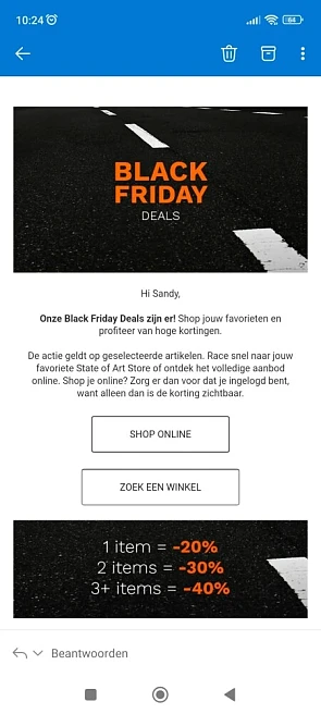 Black Friday bij state of art: korting op een...