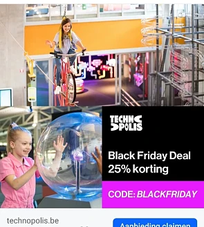 technopolis.be 25% korting op je toegangstick...